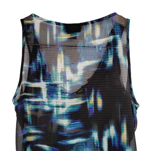Apostrophe Multi Color Sheer Tank Top Size M - Picture 5 of 12
